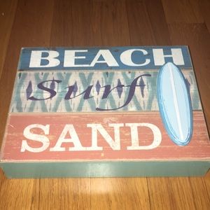 Beach sign decor